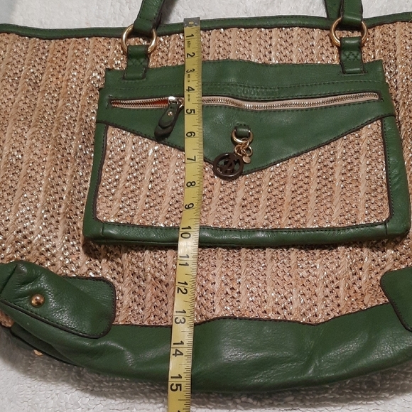 Juicy Couture Green and Tan Tote Bag - Picture 7 of 13